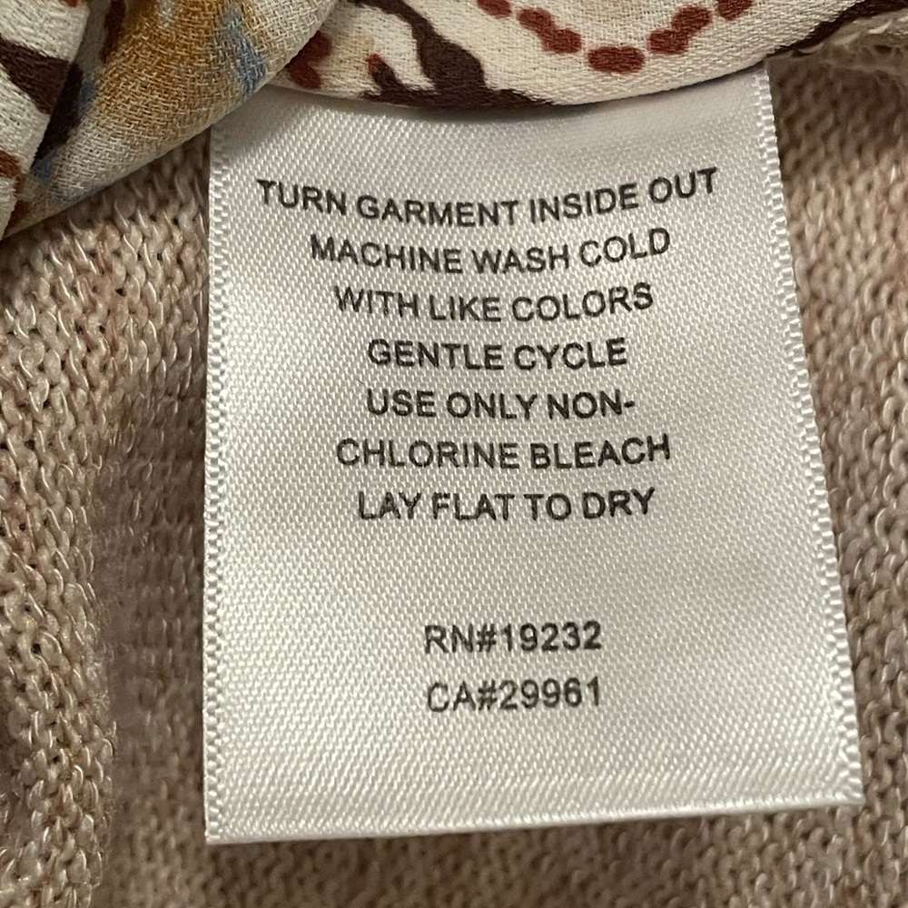 Alfred Dunner Beige Patterned Sweater - image 5